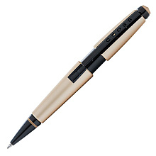 Ручка-роллер "Cross Edge Matte Hazelnut Lacquer", 0.7 мм, матовый шапань, черный, стерж. черный