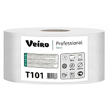 Бумага туалетная "Veiro Professional Basic", 1 слой, 450 м