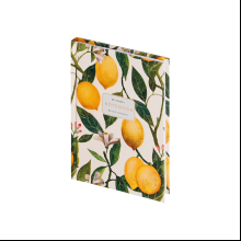 Блокнот "Flora. Paradise. Lemons", A6, 80 листов, клетка, желтый, зеленый