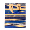 Пакет бумажный подарочный "Male stripe", 26.5x14x33 см - 4