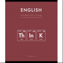 Тетрадь предметная "Нахимичили. Английский язык", А5, 48 листов, клетка