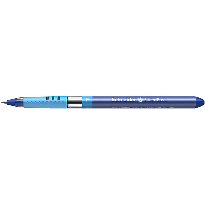 Ручка шариковая "Schneider Slider Basic F", синий, стерж. синий - 4