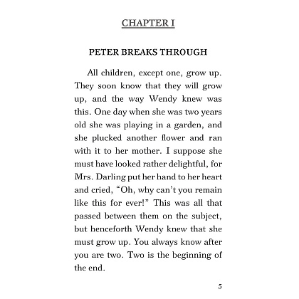 Книга на английском языке "Peter Pan", Джеймс Барри - 3