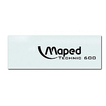 Ластик Maped "Technic 600", 1 шт, белый