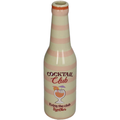Ваза керамическая "Coctail bottle", 6.5х6.5х24 см, разноцветная