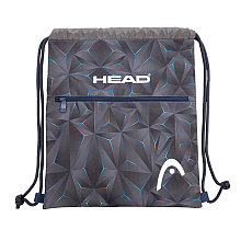 Мешок для обуви "Head 3D blue", 45x38 см, чёрный