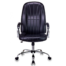 Кресло для руководителя Бюрократ T-898SL черный Leather Venge Black, эко.кожа, металл