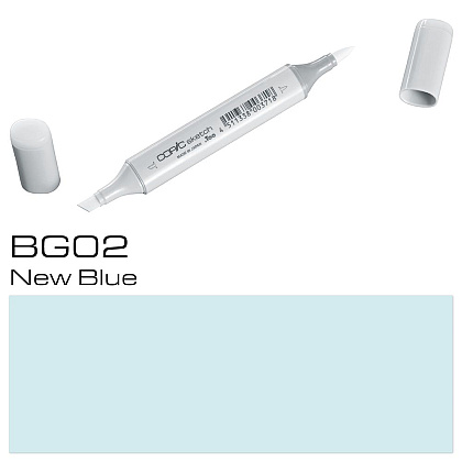 Маркер перманентный "Copic Sketch", BG-02 новый синий