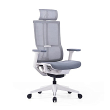 Кресло для руководителя SitZone E-303-001A-P1-WH сетка, серый
