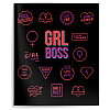 Тетрадь "Girl Power", А5, 48 листов, клетка, ассорти - 5