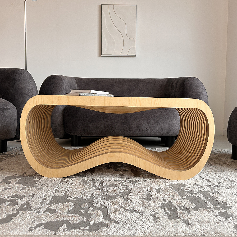 Журнальный столик Karlinwood EIGHT 1040x525x450 мм, фанера натуральная  - 5