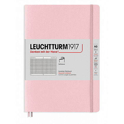 Блокнот "Leuchtturm1917. Classic", А5, 125 листов, клетка, пудровый - 2