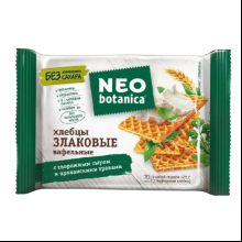Вафельные хлебцы "Neo-botanica NO SUGAR ADDED", злаковые с творожным сыром и прованскими травами, 75 г