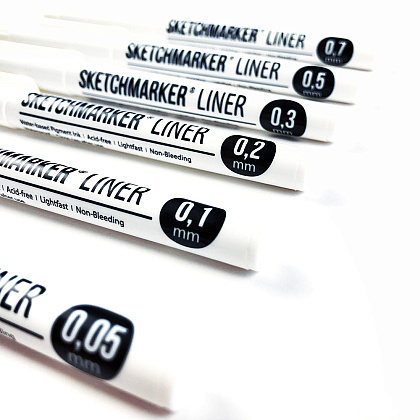Ручка капиллярная "Sketchmarker", 0.7 мм, черный - 3
