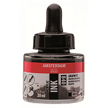 Жидкий акрил "Amsterdam", 840 графитовый, 30 мл, банка