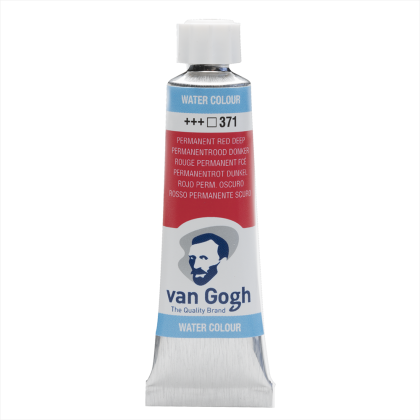 Краски акварельные "Van Gogh", 371 красный темный устойчивый, 10 мл, туба