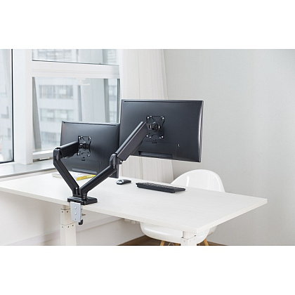 Крепление для 2-ух мониторов Power Black DBL, черный - 12