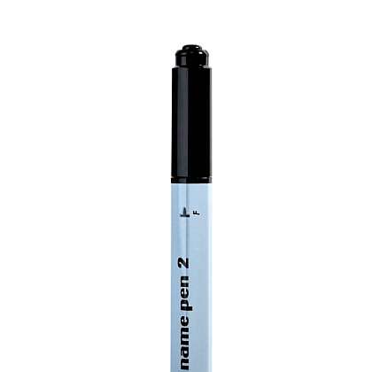 Маркер перманентный "Twin Name Pen", двусторонний, черный - 10