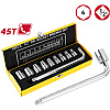 Набор головок торцевых Deli YS EDL2010T, 10-24 мм, 1/2", 10 шт., серебристый - 2