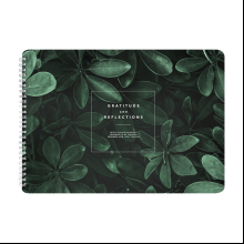 Альбом для рисования "Botanica листья", 299х210 мм, 40 листов, на спирали, зеленый