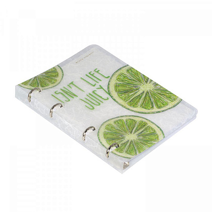 Тетрадь "Fresh & Fruity. Лайм", А5, 80 листов, клетка, белый, салатовый - 2