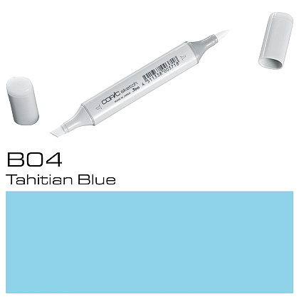 Маркер перманентный "Copic Sketch", B-04 таитянский синий