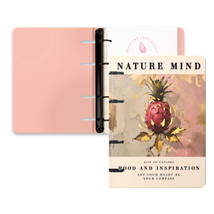 Тетрадь "Jane. Nature Mind", А4, 120 листов, клетка, на кольцах, бежевый - 2