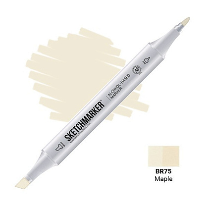 Маркер художественный "Sketchmarker", двухсторонний, BR75 клён