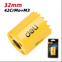 Коронка биметаллическая Deli YS EDH-SKK032-E1, 32 х 38 мм, М14