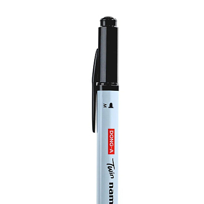 Маркер перманентный "Twin Name Pen", двусторонний, черный - 8