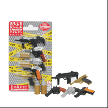 Набор ластиков "IWAKO Model Gun", 6 шт, ассорти