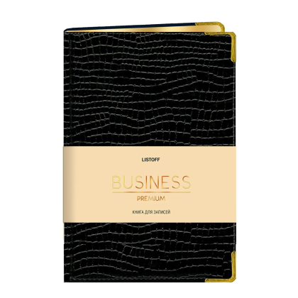 Книга записная "Iguana", А5, 80 листов, клетка, черный