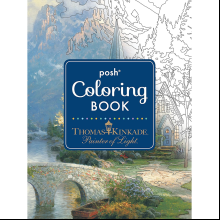 Раскраска на английском языке "Thomas Kinkade. Painter of Light. Posh. Coloring Book"