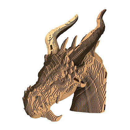 Пазл картонный 3D "Бюст Дракон"
