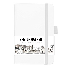Скетчбук "Sketchmarker", 9x14 см, 140 г/м2, 80 листов, белый