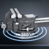 Тиски стальные Deli YS EDL2906Z, поворотные, с наковальней, 6"-150 мм - 4