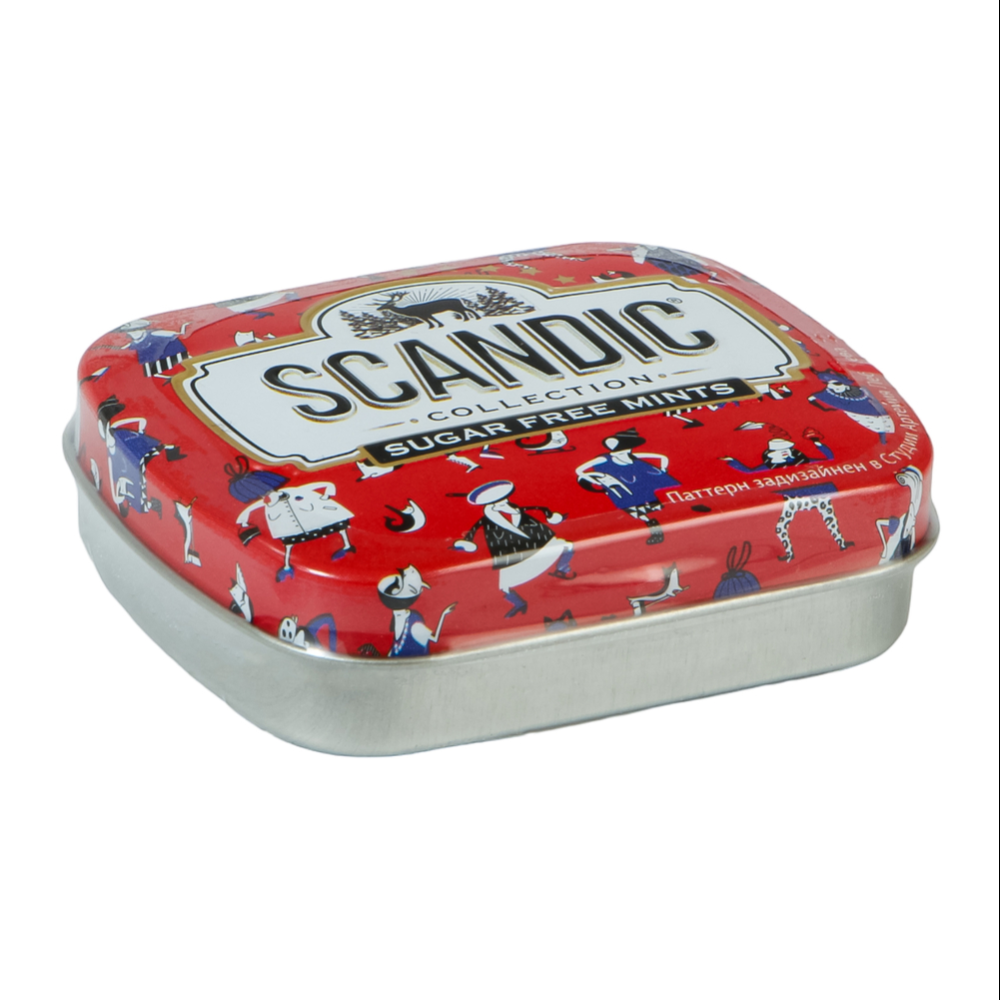Конфеты "Scandic", 14 г, без сахара, клубничный микс - 2