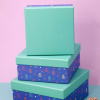 Коробка подарочная "Gift", 19х19х9.5 см, картон - 5