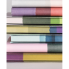 Блокнот "Stripes shadow", А4, 96 листов, линейка, голубой, срез разноцветный - 6