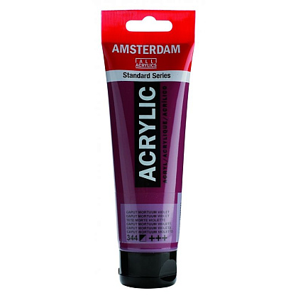Краски акриловые "Amsterdam", 344 капут-мортуум фиолетовый, 120 мл, туба