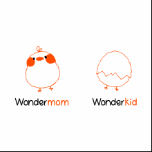Кружка "Wonder mom", керамика, 450 мл, белый, оранжевый