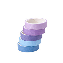 Клейкая лента "Multicolor tone purple-blue", 10х2 мм/м, ассорти