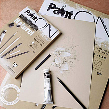 Блок-склейка "Paint'On" Naturel, А4, 250 г/м2, 30 листов