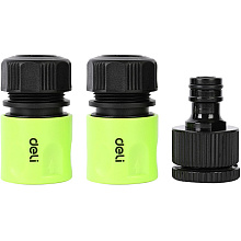 Набор соединителей-коннекторов Deli GS EDL8799, 1/2", 3 шт.