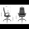 Кресло компьютерное EVERPROF Smart, ткань, серый, металл, корпус черный - 7