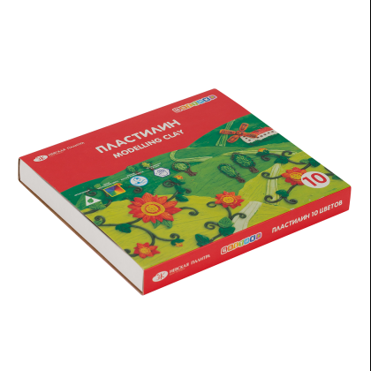 Пластилин "Цветик", 10 цветов  - 3