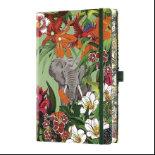 Блокнот Castelli Milano "Eden Elephant", A5, 96 листов, линейка, разноцветный