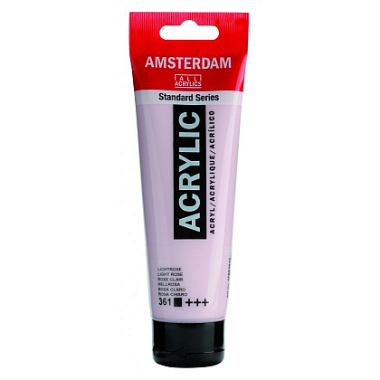 Краски акриловые "Amsterdam", 361 розовый светлый, 120 мл, туба