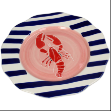 Тарелка керамическая "Lobster", 25.8х25 см, разноцветный