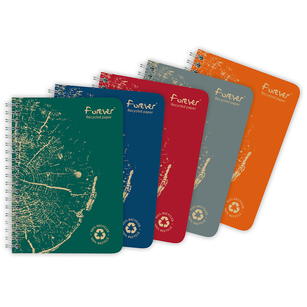 Блокнот Clairefontaine "Forever Premium", А6, 60 листов, клетка, ассорти